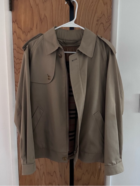 Burberry Other - Vintage Burberry Classic Men's Khaki Trench-Style Jacket 38 REG